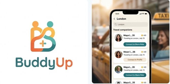 BuddyUp – Find travel companions heading to the same destination and split ride costs